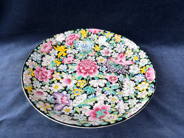 Large Japanese Style Floral Decorative Plate