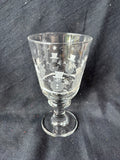 Set Of 4 Libbey Snowman Clear Glasses
