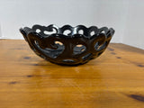 Gordan Ramsey High Fired Porcelain Black Centerpiece Bread/Fruit Bowl