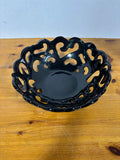 Gordan Ramsey High Fired Porcelain Black Centerpiece Bread/Fruit Bowl