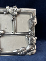 Pewter Multi Picture Frame For Baby