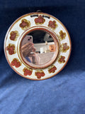 Round Pottery Accent Mirror