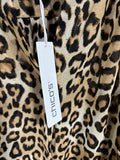 Chicos Leopard Print Button Up Blouse, Size 0