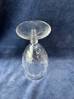 Set Of 7 Libbey Rock Sharpe Cambria Cut Stem Low Water Goblets
