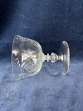 Set Of 5 Etched Sherbet Glasses