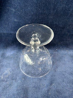 Set Of 5 Etched Sherbet Glasses