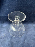 Set Of 5 Etched Sherbet Glasses