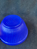 Lot Of 2 Glass Ribbed Small Bowls