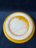 Hand Painted Italian Ceramic Olive Dish With Pitt Holder Pottery