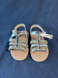 Nicole Miller Toddler Girl Size 7 Gold Tone Sandals