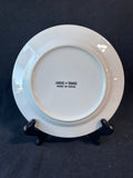 Set Of 6 Gold/Red Tone Linen N Things Plates
