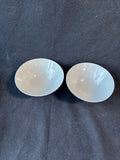 Set Of 12 Blue/White Porcelain Rive Bowls