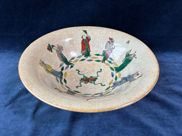 Chinese Crackle Glaze Porcelain Decorative Bowl