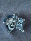 Clear Glass Star Fish Shaped Paperweight
