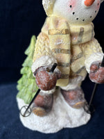 Skiing Snowman American Greetings Company Glittery Figurine *Read Description*