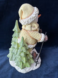 Skiing Snowman American Greetings Company Glittery Figurine *Read Description*