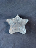 Glass Star Shaped Lidded Trinket Dish