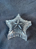 Glass Star Shaped Lidded Trinket Dish