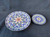 Lot Of 2 Ceraplat Hand Painted Spain Wall Plates