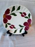 Set Of 3 Blue Ridge Southern Pottery Red Nocturne Plates