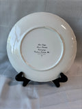 Set Of 3 Blue Ridge Southern Pottery Red Nocturne Plates