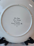 Set Of 3 Blue Ridge Southern Pottery Red Nocturne Plates