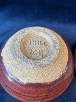 Pair Of Signed Pottery Bowls