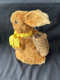 Lot Of 2 Straw Bunny Figurines