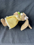 Lot Of 2 Straw Bunny Figurines