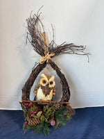Decorative Owl Sitting On Branch Decor *Read Description*