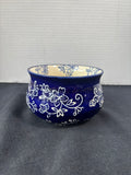 8-Piece Floral Lace-Blue Soup Mug & Sandwich Set (B) *Read Description*
