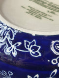 8-Piece Floral Lace-Blue Soup Mug & Sandwich Set (B) *Read Description*