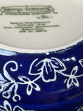 8-Piece Floral Lace-Blue Soup Mug & Sandwich Set (B) *Read Description*