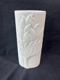 Kaiser White Bisque Porcelain Vase Modernist Leaf Design *Read Description*