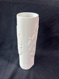 Kaiser White Bisque Porcelain Vase Modernist Leaf Design *Read Description*