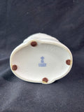 Kaiser White Bisque Porcelain Vase Modernist Leaf Design *Read Description*