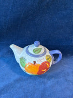 Oneida Vintage Fruit Hand Painted Small Tea Pot