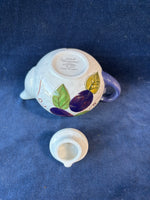 Oneida Vintage Fruit Hand Painted Small Tea Pot