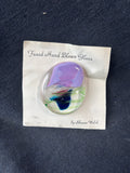 Shauna Walsh Fused Hand-Blown Art Glass Pin Brooch