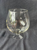 Large Glass Brandy Snifter Footed Terrarium Vase