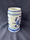 Delfts Blauw Blue and White Beer Stein Music Box In Base Hand Painted Holland *Read Description*