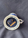 Delfts Blauw Blue and White Beer Stein Music Box In Base Hand Painted Holland *Read Description*