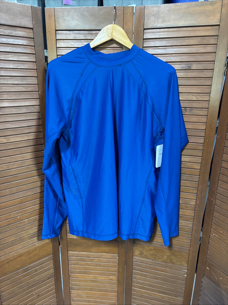 Cabana Life UPF 50 Plus Uv Protective Zipper Rash Guard Size Large, Tags Still Attached
