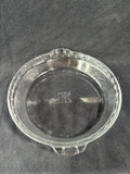 Pyrex Ruffled Edge Clear Glass Deep Pie Dish