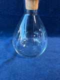 Pyrex Ware Glass Wine Decanter Clear With Wood Stopper