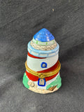 Porcelain Loghthouse Trinket Box *Read Description*
