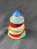 Porcelain Loghthouse Trinket Box *Read Description*