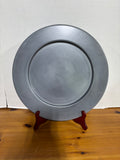 Set Of 4 Crate & Barrel Metal Charger Plates