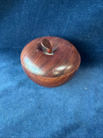 (A)Hand Turned Apple Shaped Trinket Box