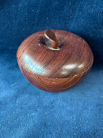 (A)Hand Turned Apple Shaped Trinket Box